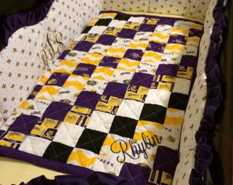 lsu baby bedding | etsy lsu baby bedding | etsy