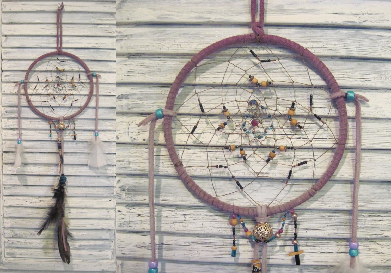Handmade vintage upcycled dream catcher large dreamcatcher