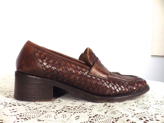 cole haan stacked heel