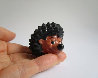 SALE 25% Small vintage hedgehog toy, German advertising figure, German vintage