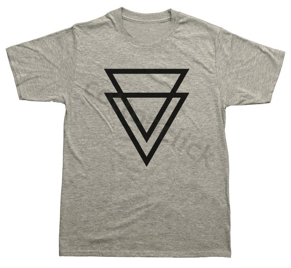 Double Triangle Tshirt Upside Down Triangle Shirt Shape Shirt Hipster ...