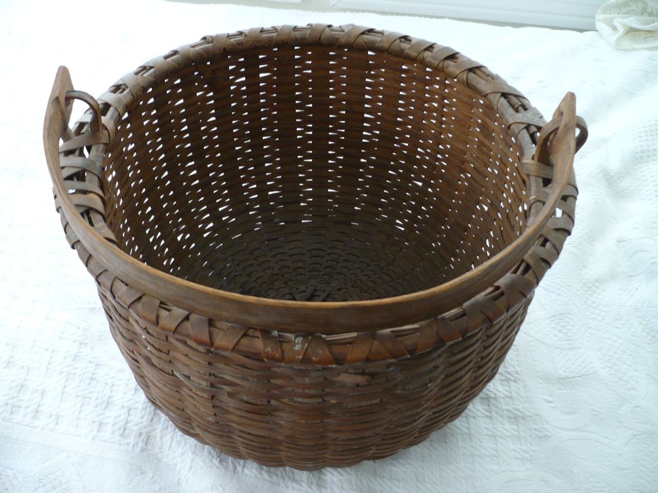 Taconic Taghkanic Antique Shaker Basket Authentic Taghkanic