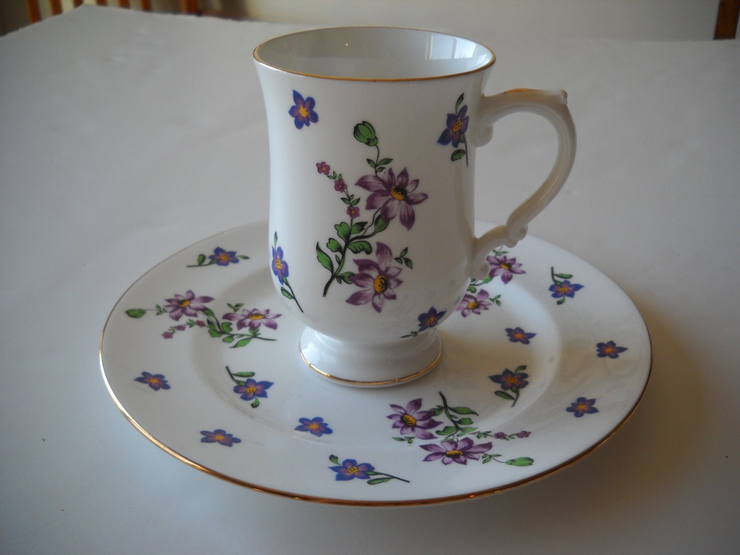 Royal Victoria Bone China England / Cup and Saucer/ by TamiAndDani
