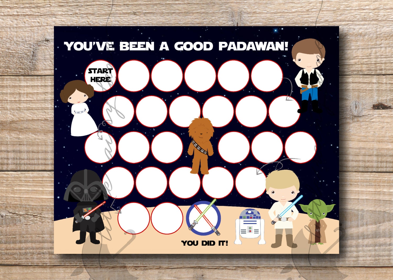 Star Wars Reward Chart Free Printable