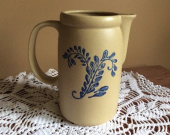 McCoy Pottery Bluefield Pitcher * Replacements * Vintage Pitcher * Stoneware * Pottery