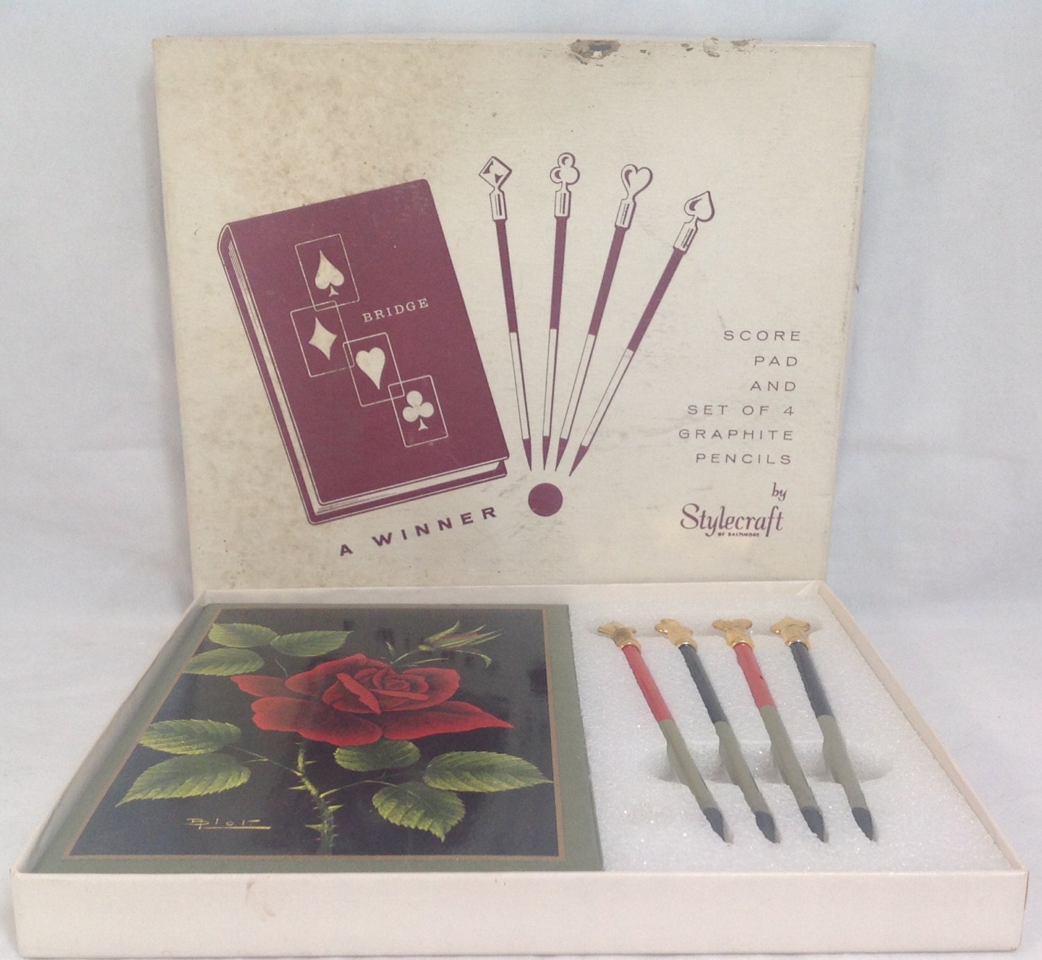 Bridge Set of Score Pads and Graphite Pencils by by NAWTIEHOPE