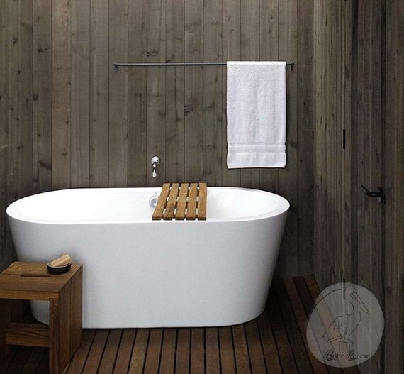 Badewanne caddy rustikale badewanne von rusticpelican auf etsy
