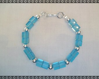 blue bracelet, light blue bracelet, aqua bracelet, aqua blue, aqua