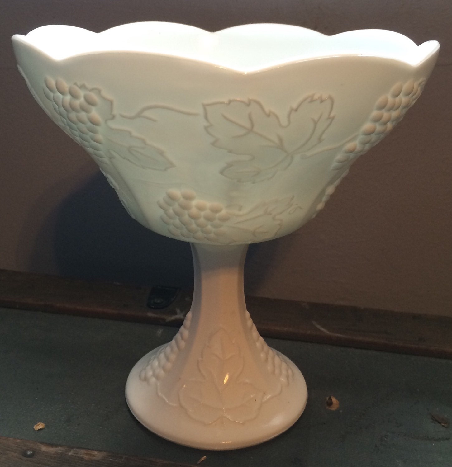 Vintage Indiana Milk Glass Harvest Colony By Misslizzysvintage