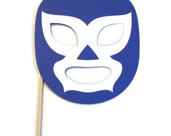 Photo Booth Props - Wrestler Mask- Mexico Themed Prop - Pick your Mask Color