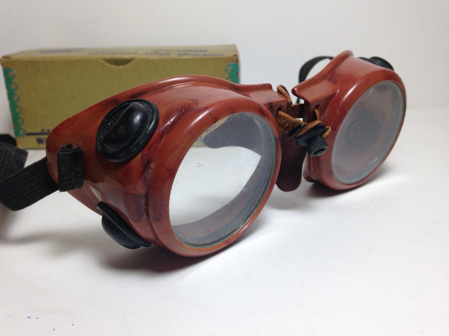 Vintage Steampunk Willson Safety Goggles by AnthropoceneDeposits