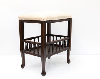 English Edwardian Gallery Bench