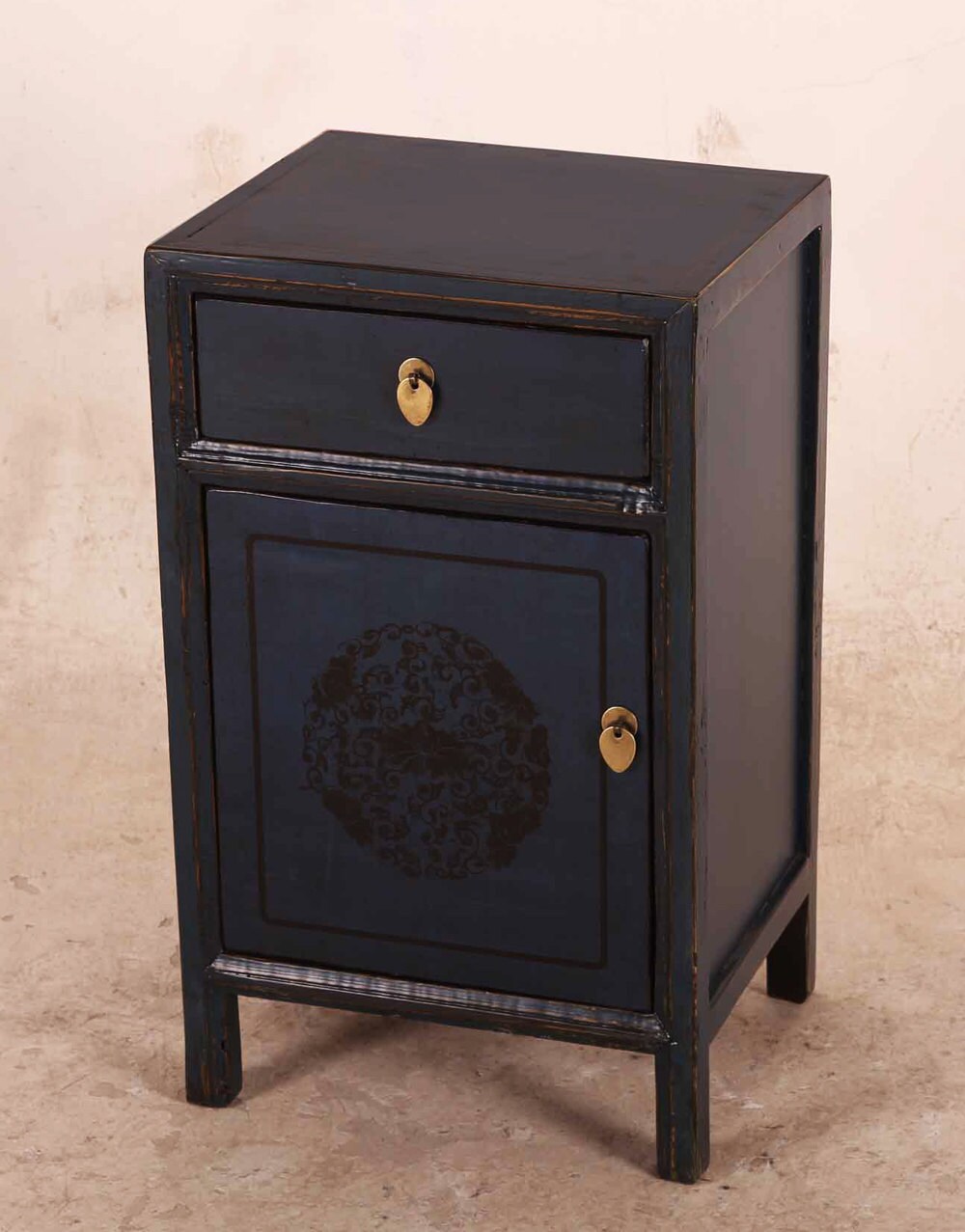 Navy blue nightstand by Terra Nova Furniture Los by TerraNovaLA