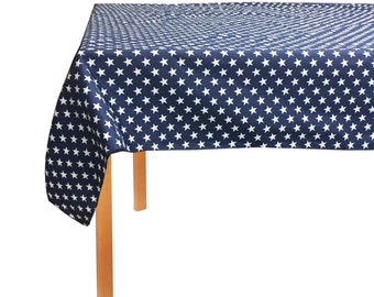 ArtOFabric Decorative Cotton Patriotic Stars Tablecloth
