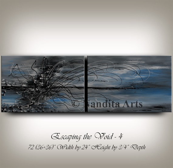 Painting Sky Blue Wall Art Original abstract painting Oil