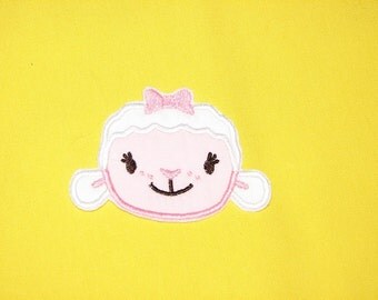 Lamb Doc McStuffin Iron on No Sew Embroidered Patch Applique