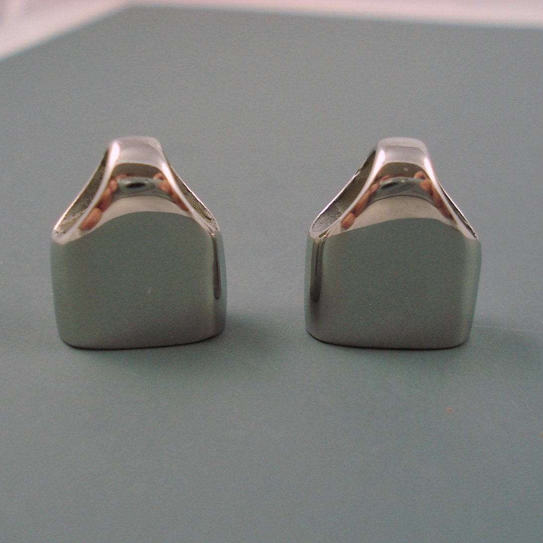 6mm x 12mm Oblong Stainless Steel End Cap TWO Pieces Cap for