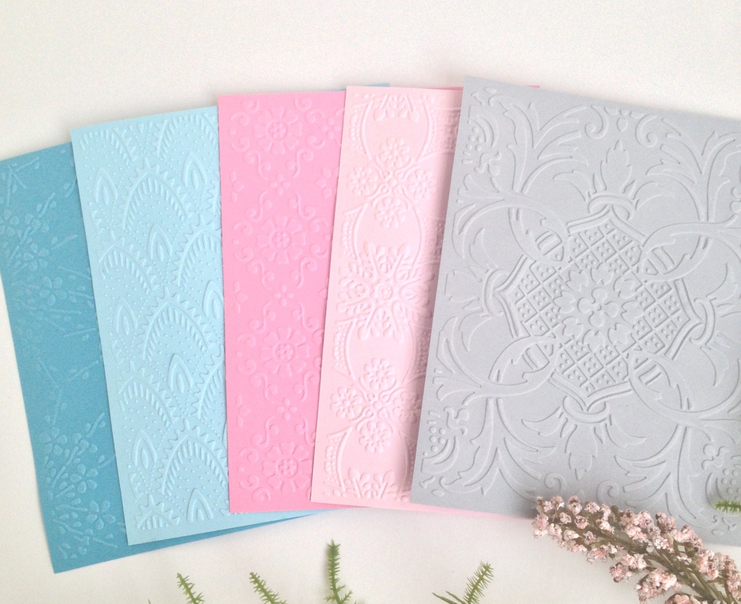 Embossed Card Stock Set