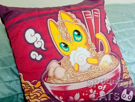 ramen cat plush