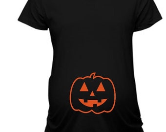 Pumpkin Maternity shirt Halloween Maternity shirt Jack o lantern maternity shirt Halloween maternity tshirt