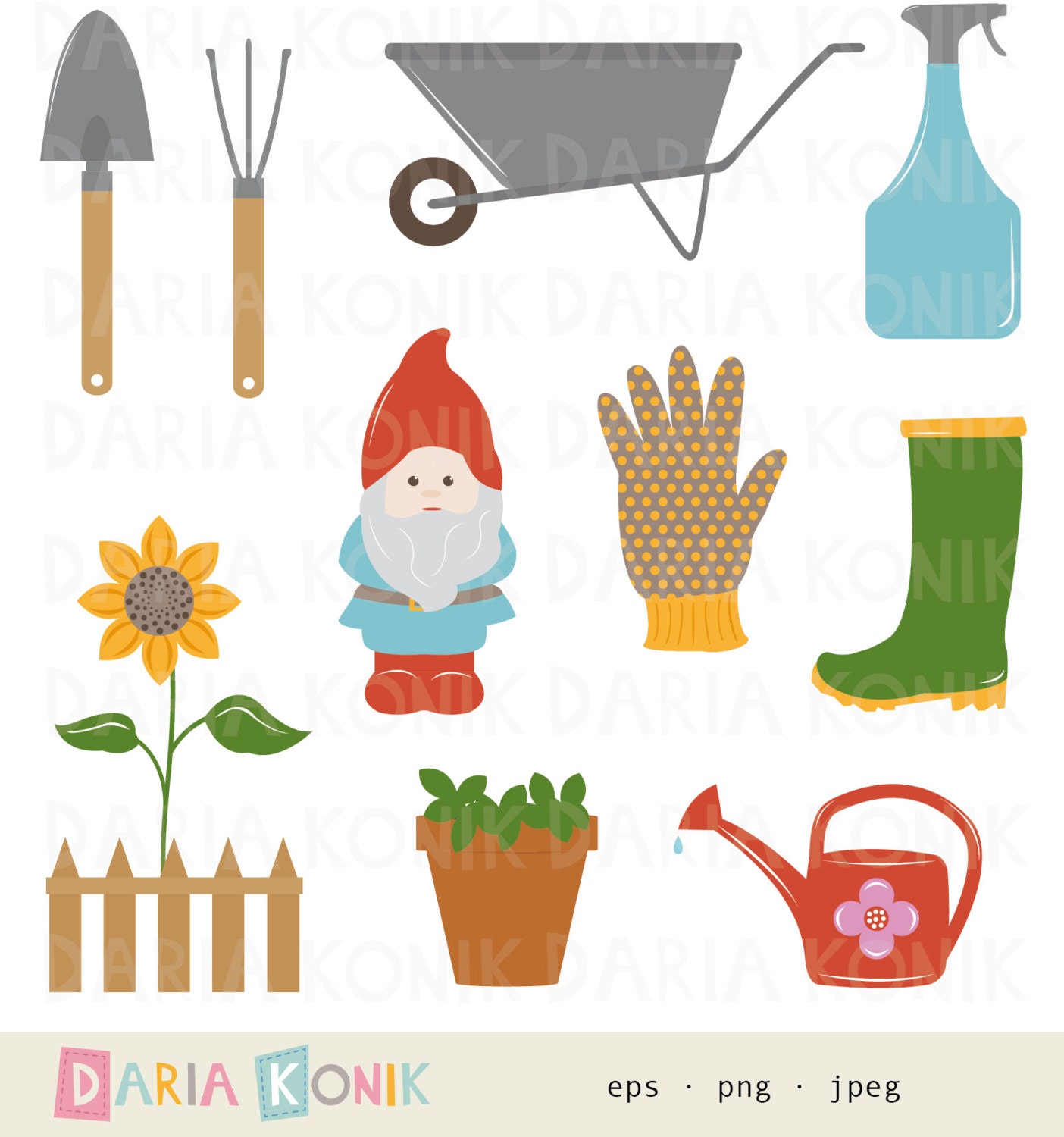clipart pictures of gardening tools - photo #48