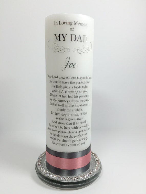 remembrance candle customize
