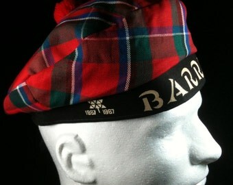 Vintage Barrie Ontario Centennial Cap, Canadian Tartan Cap, Barrie Ontario Souvenir Cap, Vintage Canadian Cap, Tartan Hat