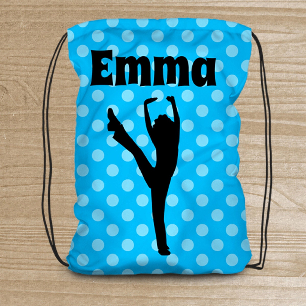 Personalized Drawstring Backpack Dance Backpack for Girls