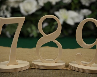 HOLIDAY Sale - Table Numbers- Wedding Table Numbers- Wood Table Number- Weddings / Decor - Table Numbers- Table Number \ 1 to 20 set \
