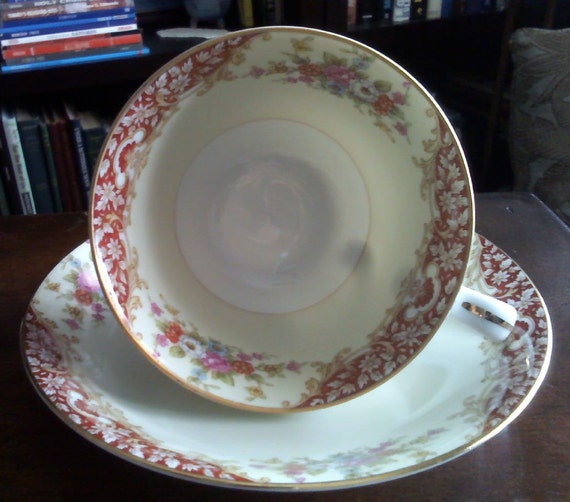 Noritake Tea Cup and Saucers Set of 5 Made in by OfftotheWoods