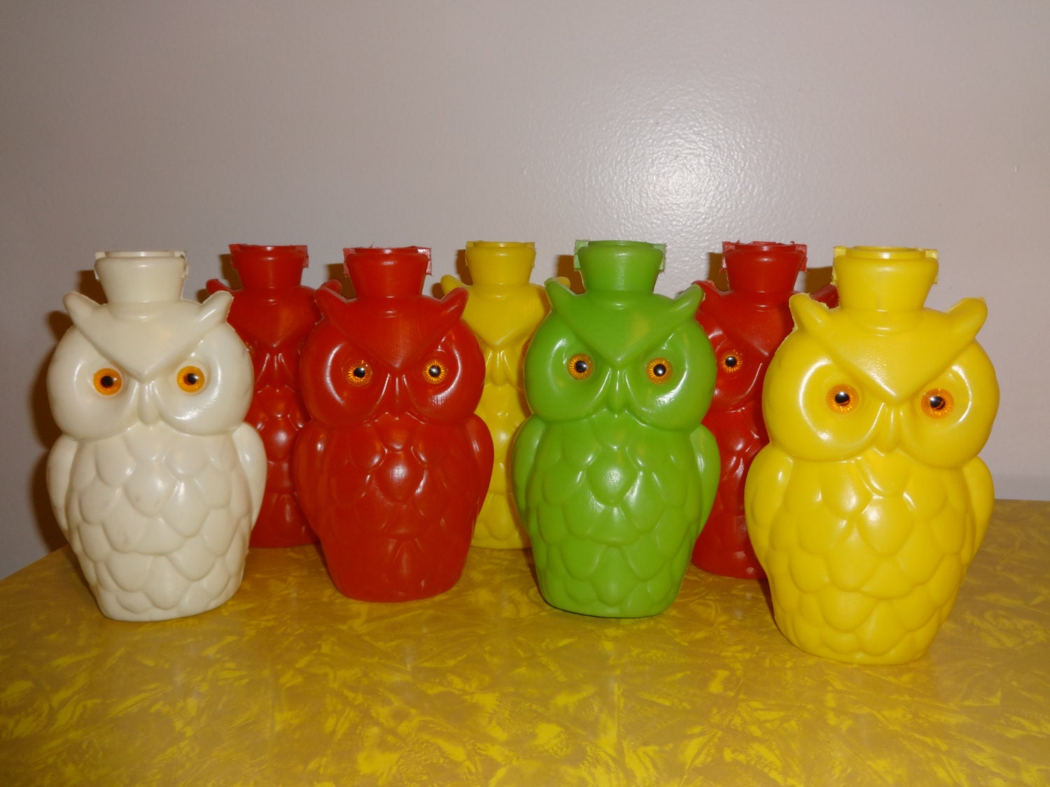 Vintage Wise Owl Blow Mold String Lights by VintageyItems on Etsy