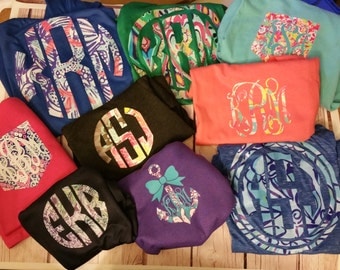 Lilly, Iron On, Monograms- DIY iron on, Lilly Monograms, Lilly Inspired, Lilly