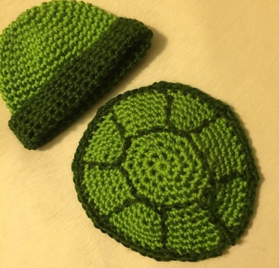 Crochet baby turtle costume