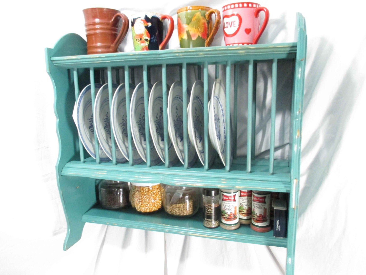 Kitchen Organizer Plate Rack Hanging & FreeStanding