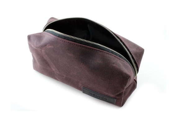 waxed cotton dopp kit