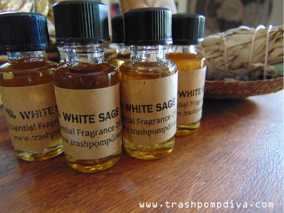 WHITE SAGE Essential Fragrance Aroma Oil 10ml by CosmicDevas