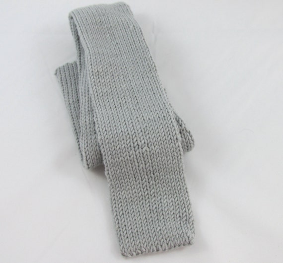 Hand Knit Merino Wool Necktie