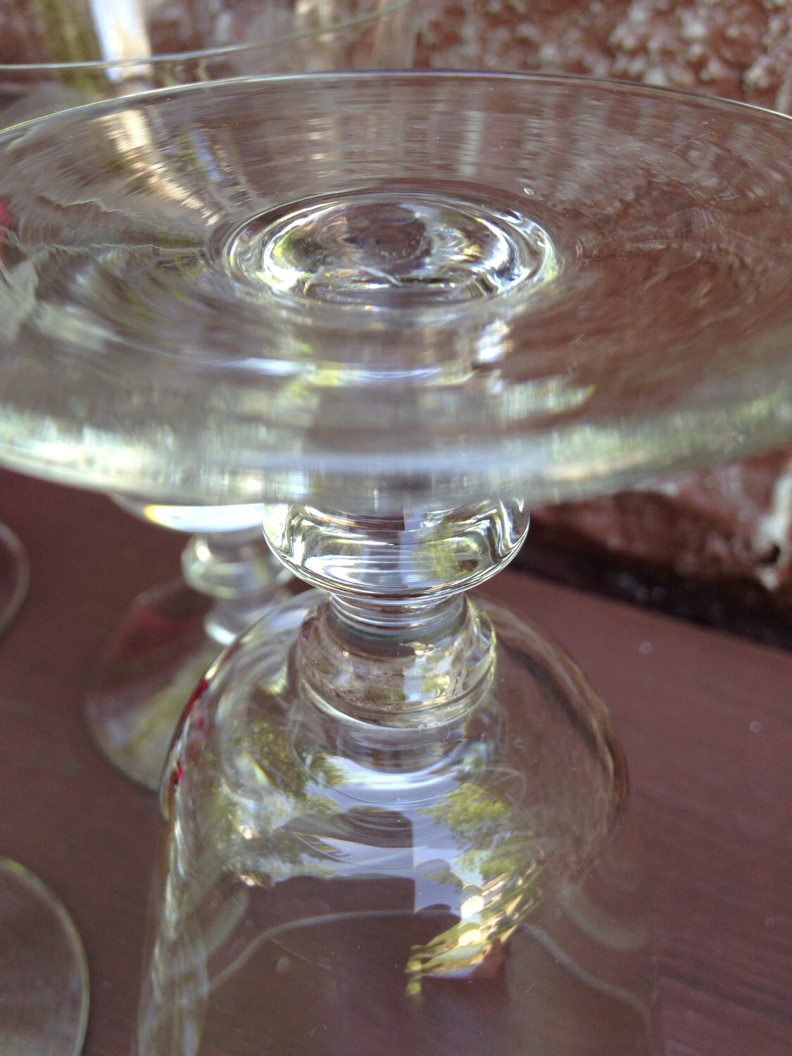 Vintage Etched Pedestal Glasses Crystal / by ThePinkVintageRose