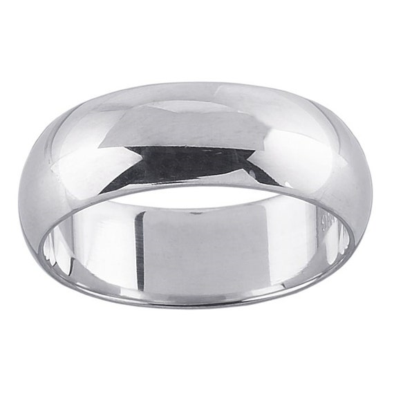 Items similar to Sterling Silver 925 Wedding Band 6mm Wide Available in