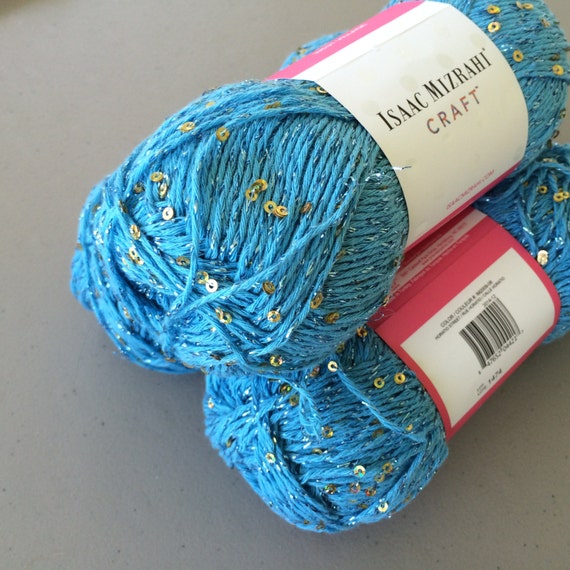 Sequin Cotton Blend Yarn Sequin Yarn Isaac Mizrahi Craft by
