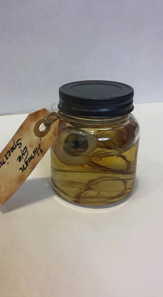 IN STOCK gross Human Eyeball specimen in jar oddities creepy