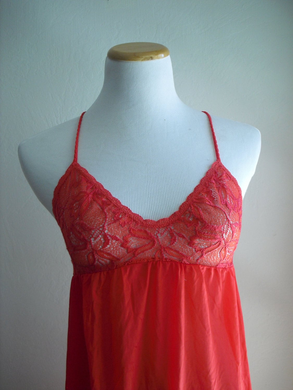 vintage lingerie night gown retro 70's womens teens