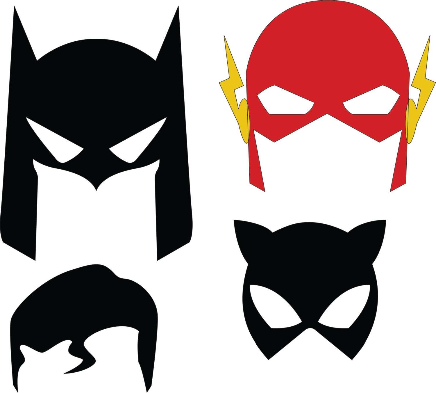 Download DC Superhero Masks SVG & DXF files