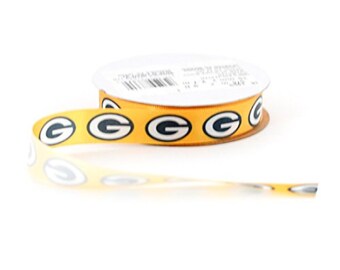 5/8" NFL Green Bay Packers Ribbon, 9 feet , Licensed NFL Offray Ribbon