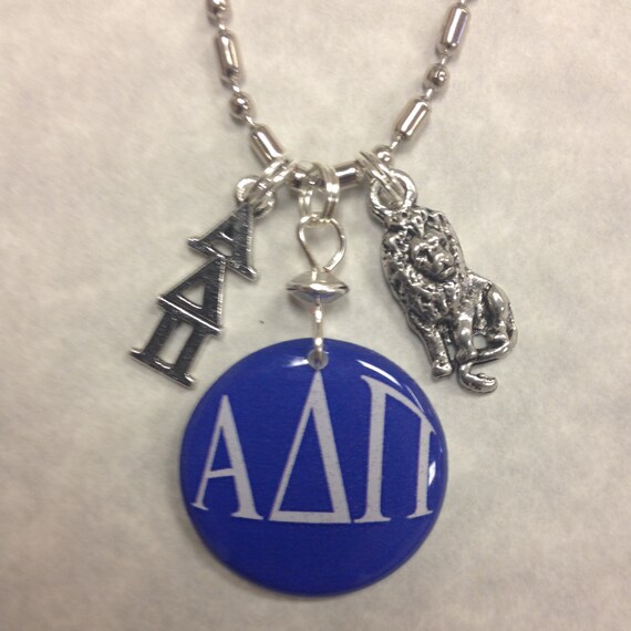 Licensed Alpha Delta Pi Necklace lavaliere by AnnPedenJewelry