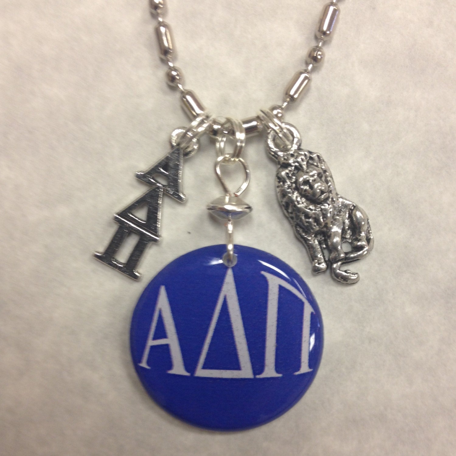 Licensed Alpha Delta Pi Necklace lavaliere by AnnPedenJewelry