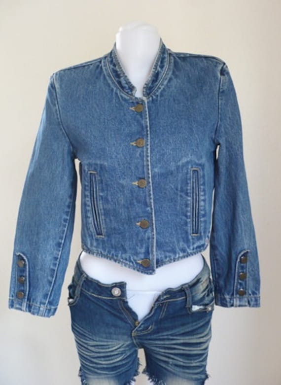 guess denim jacket 80s
