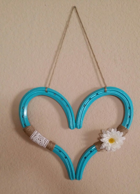 Horseshoe Heart Decor by horseshoe73 on Etsy