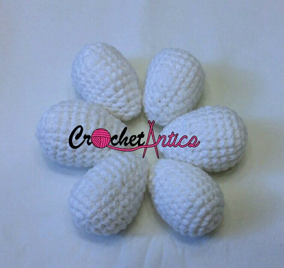 Crochet eggs crochet play food crochet kitchen by CrochetAntics