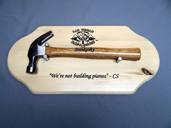 personalized hammer plaque made in usa a by personalized hammer plaque made in usa a by